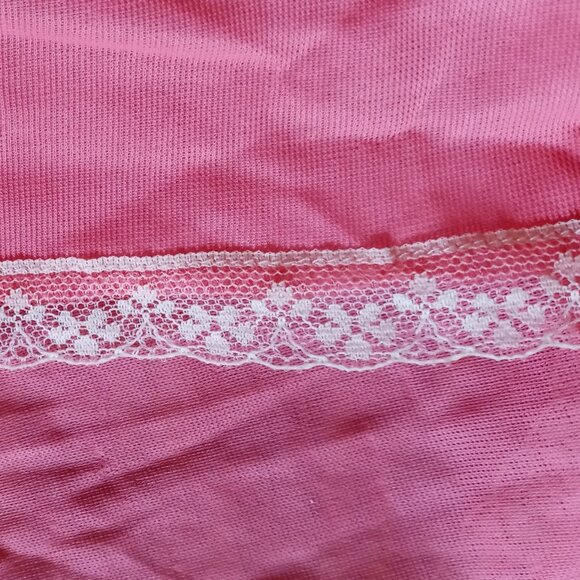 Sweet Starlet Vintage VICTORIA'S SECRET Sheer Bubblegum Pink Babydoll Chemise - Picture 14 of 16